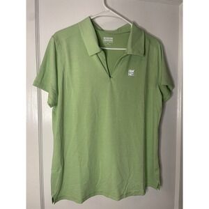 Alaskan Hardgear‎ Polo Shirt Womens Medium AK HG Green Recycled Polyester